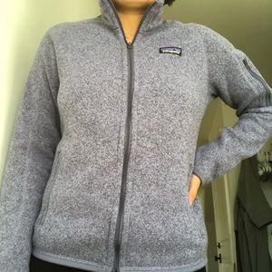 WOMENS PURPLE PATAGONIA ZIP UP